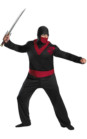 Ninja Warrior Adult Plus Costume