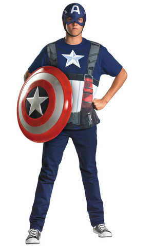 Captain America Adult Plus Costume Kit
