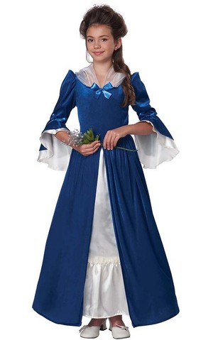 Colonial Era Dress Martha Washington Child Costume
