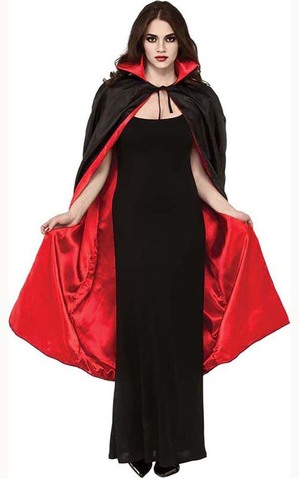 48 Inch Red And Black Adult Cape