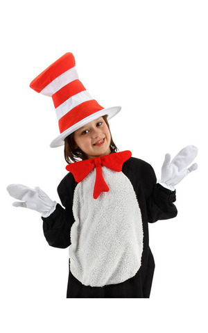 Child Boys Girls Dr Seuss Cat In The Hat Accessories