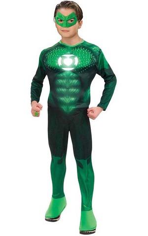 Light-up Deluxe Muscle Chest Teen Hal Jordan Costume