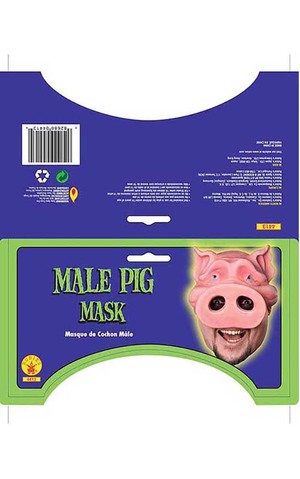 Pig Adult Chinless Mask