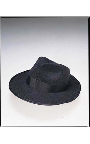 Adult Deluxe Pro-felt Fedora Gangster Hat