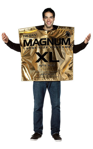 Trojan Magnum Condom Wrapper Adult Costume