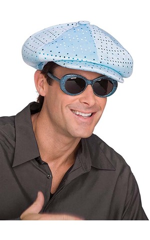 Blue Adult Funky Disco Hat & Glasses