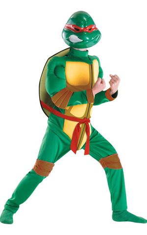TMNT Raphael Muscle Chest Child Costume