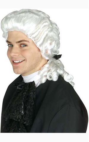 Colonial Man Adult Judge Wig