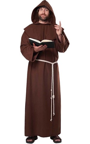 Renaissance Friar Tuck Adult Priest Ghoul Costume