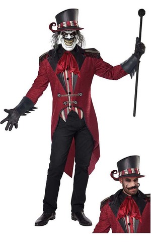 Wicked Ringmaster Adult Evil Circus Costume