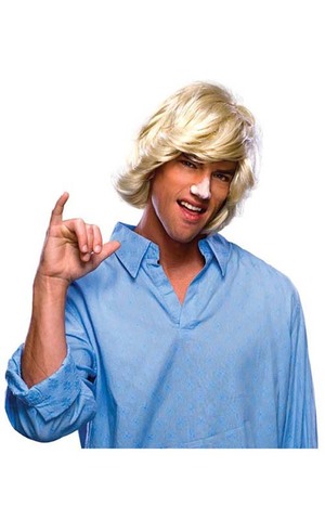 Surfer Dude 1960's 1970's Blonde Male Wig