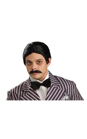 Gomez Addams Wig and Moustache