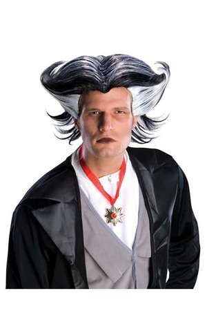 Vampire Munsters Black and Grey Adult Wig