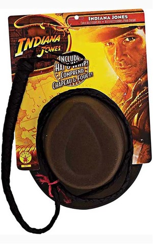  Indianna Jones Adult Hat & Whip