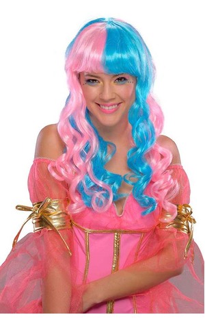 Pink And Blue Candy Fairy Adult Wig