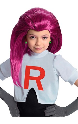 Jessie Child Purple Pokemon Wig