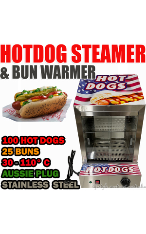 Commercial Hot Dog Steamer bun Warmer