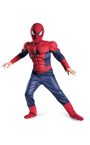 Child Boys Ultimate Spider-Man Muscle