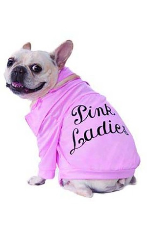 Pink Ladies Jacket Pet Dog Grease Costume