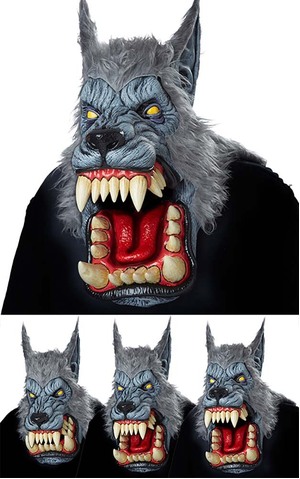 Lunar Psycho Werewolf Adult Ani Motion Mask