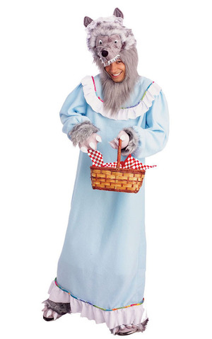 Red Riding Hood Granny Wolf Adult Costume