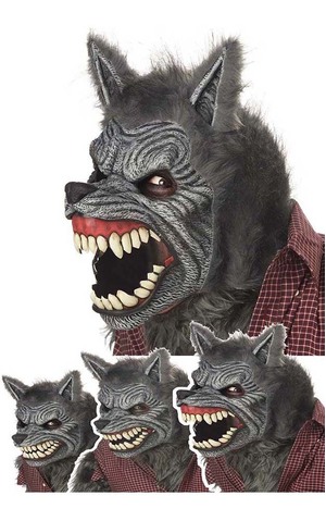 Werewolf Ani-motion Adult Animal Halloween Mask