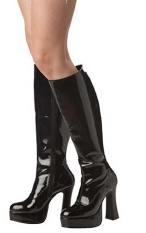 Black Gogo Superhero Boots