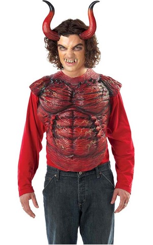 Hellion Horns With Teeth Devil Costume Accessory