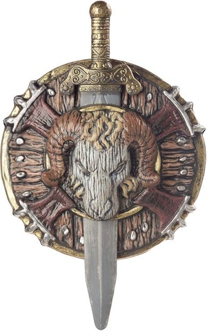 Barbarian Combat Shield & Sword