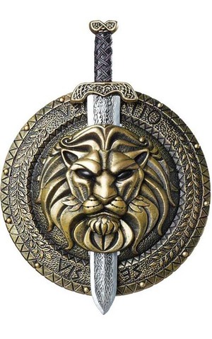 Gladiator Combat Shield & Sword 18 Inches