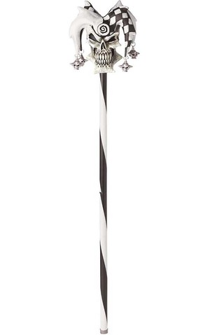 Psycho Jester Evil Skull Cane