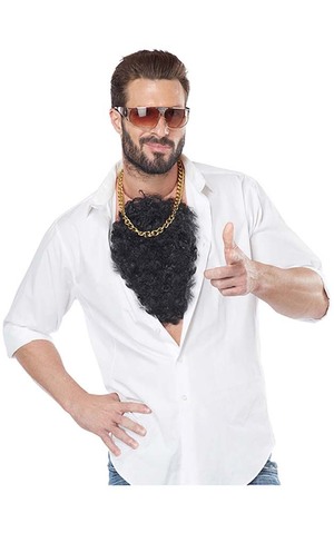 Macho Hairy Chest Hair Costume Accessory