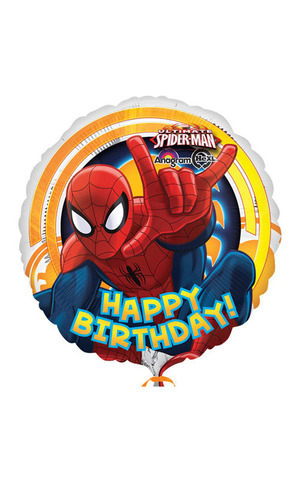 Spider-man Happy Birthday 18 Foil Balloon",3.49"