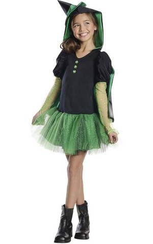 Wicked Witch Wizard Of Oz Hoodie Tutu Child Costume