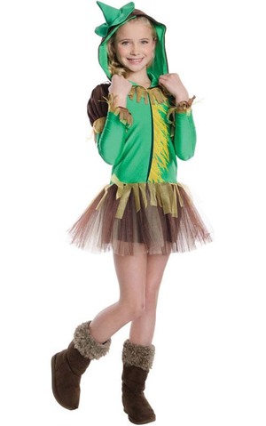 Scarecrow Wizard Of Oz Tutu Hoodie Child Costume