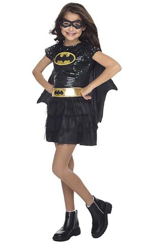 Batgirl Tutu Dress Child Sequin Costume