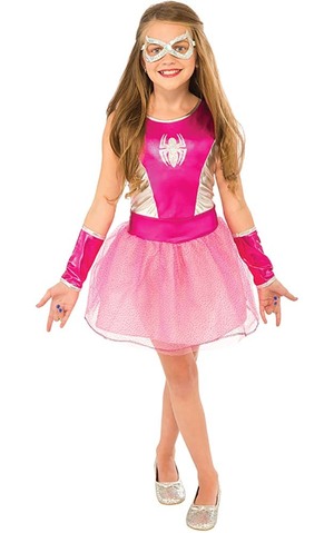Pink Spider-girl Child Costume