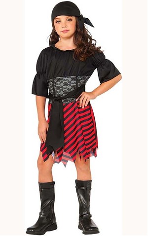 Pirate Girl Child Caribbean Costume