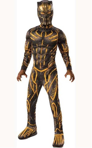 Deluxe Erik Killmonger Battle Suit Child Black Panther Costume