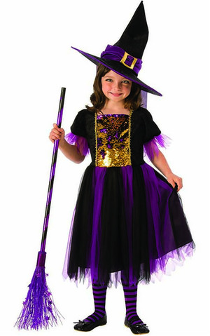 Colour Magic Witch Child Costume