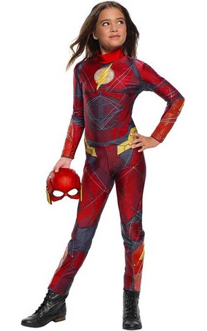 Girls Justice League Flash Child Costume