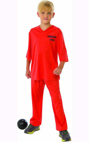 Convict Prisoner Child Costume Inmate 101