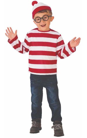 Where's Wally Licensed Child Costume