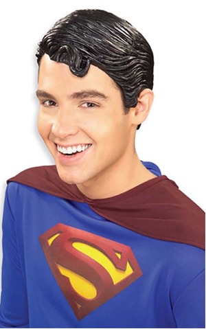 Deluxe Superman Vinyl Adult Wig