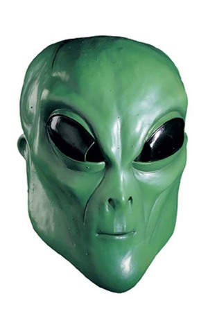 Latex Green Alien Mask