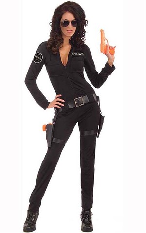 Sexy Woman Of Action Swat Adult Police Costume