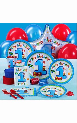 Baby Boy 1st Birthday 8 Pax Party Pack