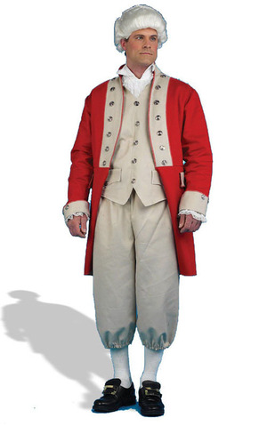 British Red Coat Adult Mens Costume