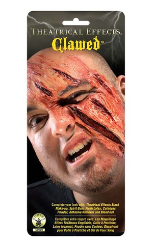 Theatrical Effects Latex Clawed Scar