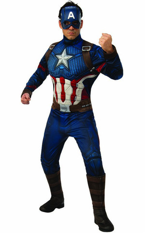 Deluxe Captain America Avengers Endgame Adult Costume